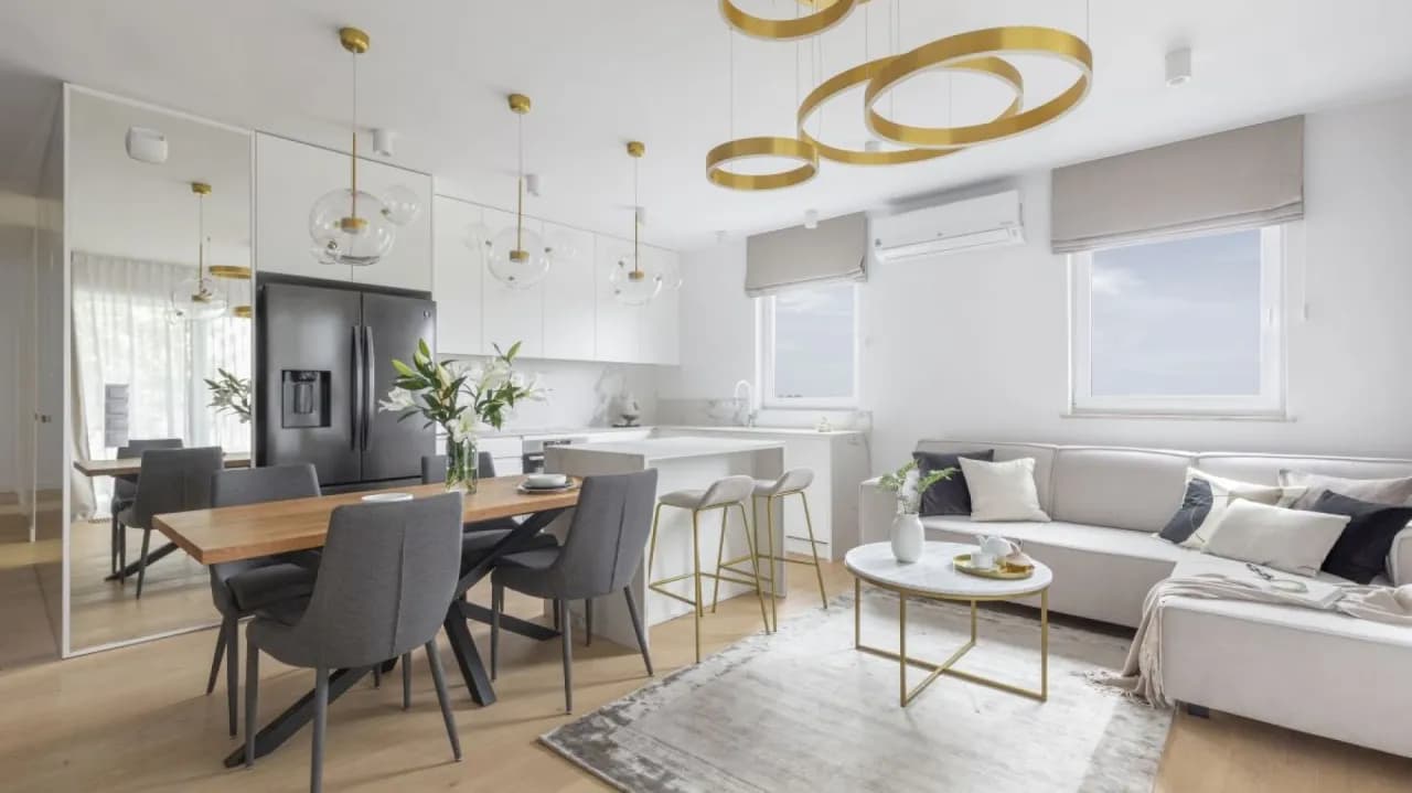 Salon z jadalnią: ile metrów potrzeba na komfortowe wnętrze?